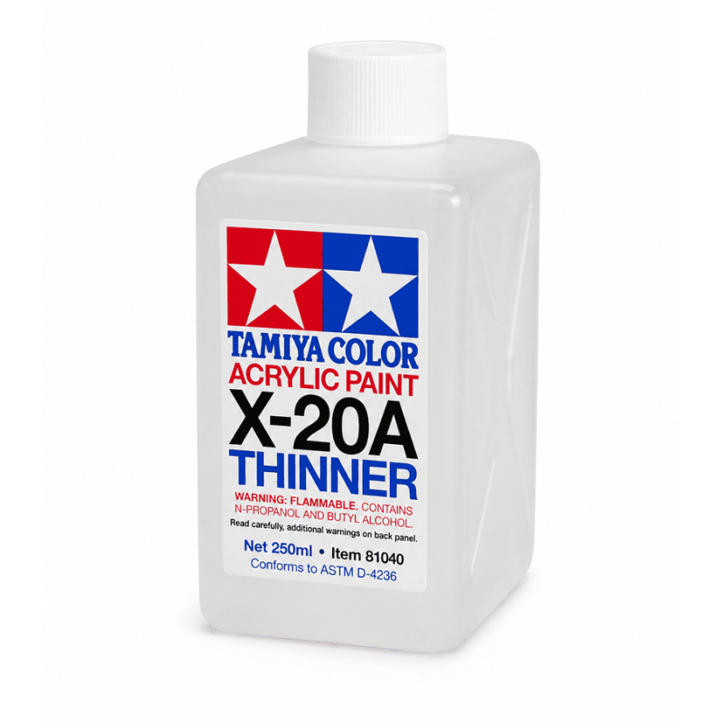 Disolvente Tamiya X-20A para Pinturas Acrílicas 250 ml (ref. 81040)
