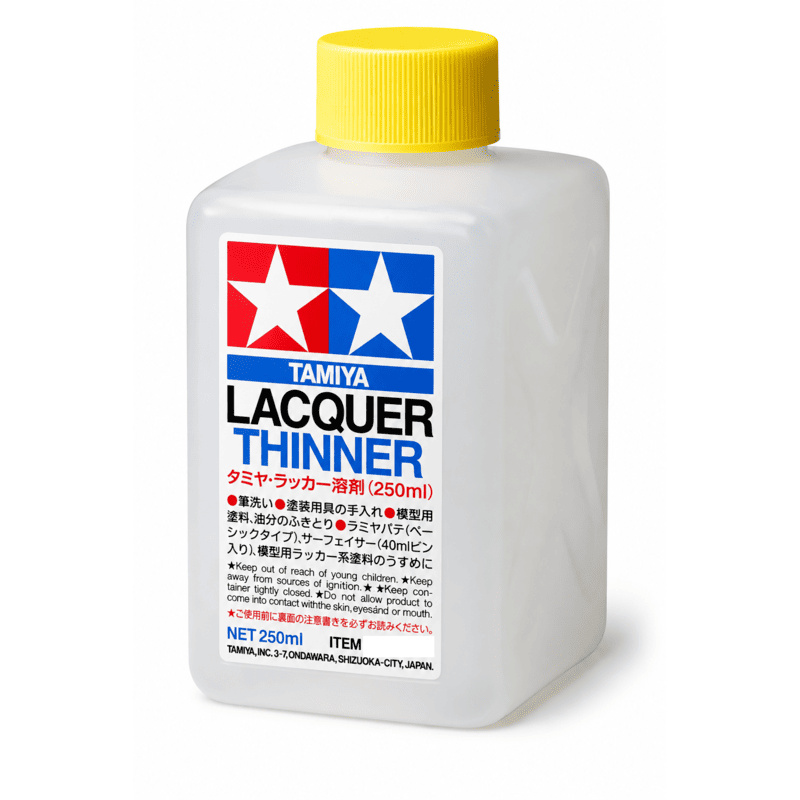 Disolvente Tamiya Lacquer Thinner 250 ml (Ref. 87077)