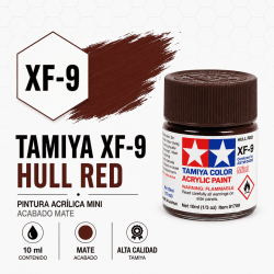 Pintura Tamiya XF-9 Hull Red 10 ml