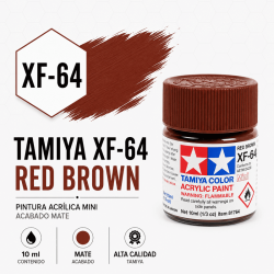 Pintura Acrílica Tamiya XF-64 Marrón Rojizo 10 ml