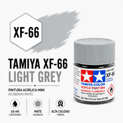 Pintura Acrílica Tamiya XF-66 Gris Claro 10 ml