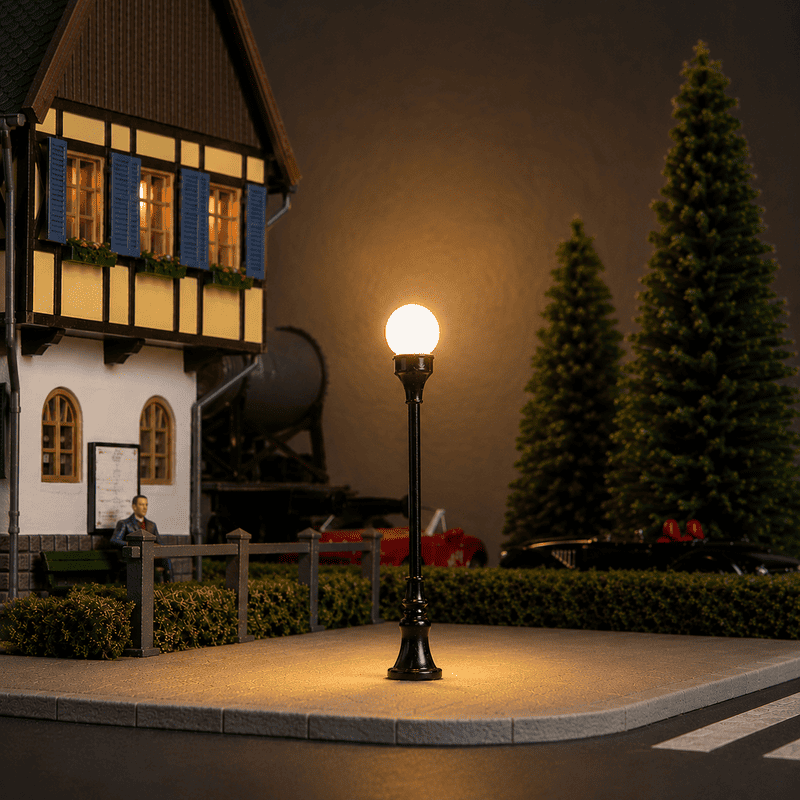 Farola globo LED 1-6cm H0/N F654 MDT Models