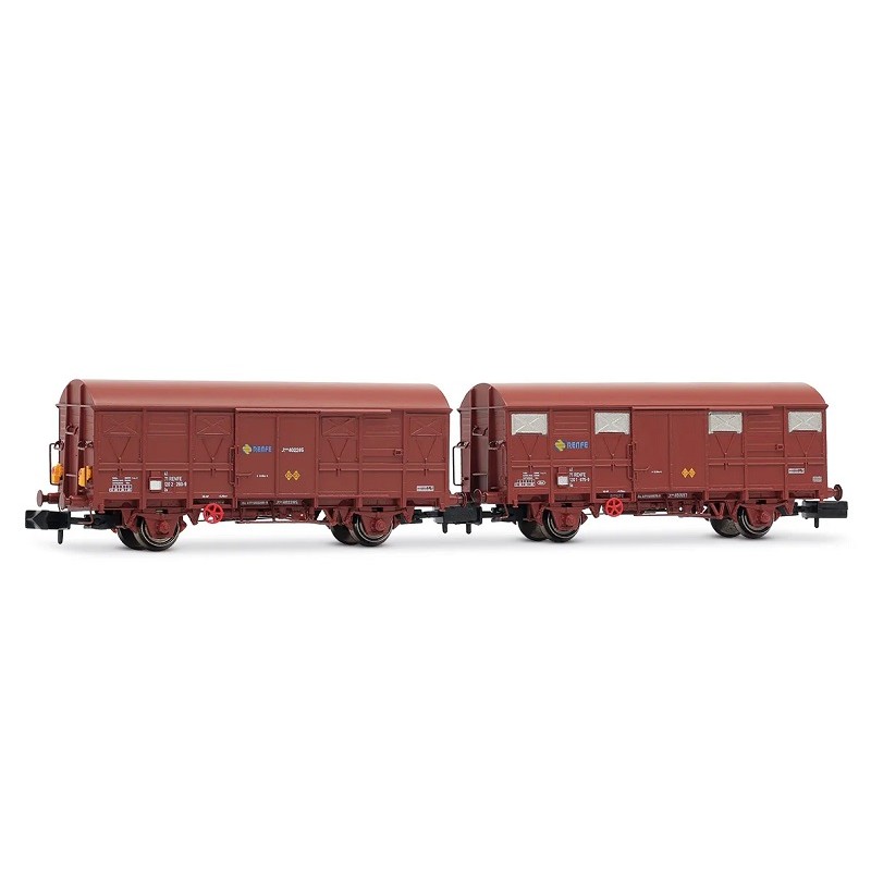 Set 2 vagones J2 RENFE luces cola N Arnold HN6718