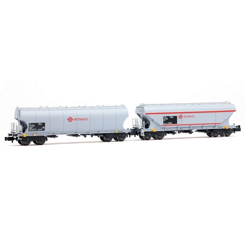 Set 2 vagones tolva de cereales Ermewa RENFE HN6740 Arnold Escala N