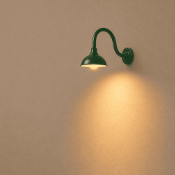Farola aplique clásica de pared R46BG de 1,3 cm escala H0 y N MDT Models fondo solido