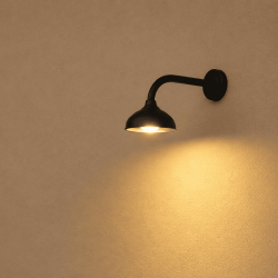 Farola aplique clásica de pared R45BL escala H0 y N MDT Models fondo solido
