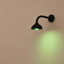 Farola aplique clásica de pared R45BG para escala H0 y N MDT Models fondo solido