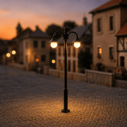 Farola clásica de época LHM639-N de 4,5 cm de alto DT Models