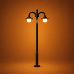 Farola clásica de época LHM639-N de 4,5 cm de alto DT Models fondo solido