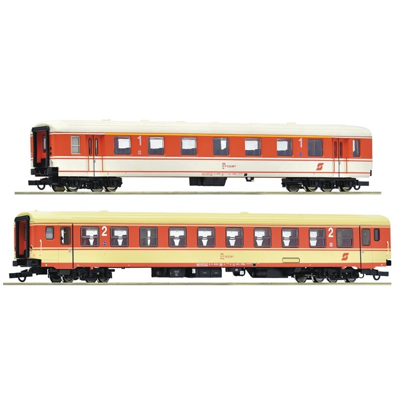 Set 2 coches Arlberg Express ÖBB H0 Roco 6200078