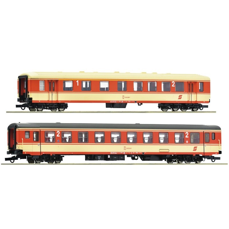 Set 2 coches Arlberg Express ÖBB H0 Roco 6200079