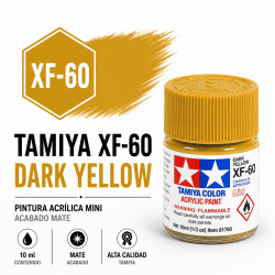 Pintura Tamiya XF-60 Amarillo Ocre Oscuro Mate 10 ml