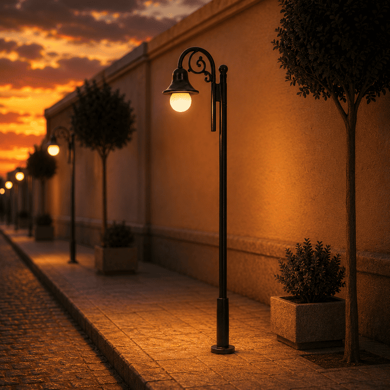 Farola clásica LED 4,5 cm N LHM636-N MDT Models