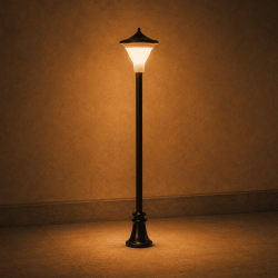 Farola de iluminación para andén A10N exclusiva para escala N MDT Models fondo solido