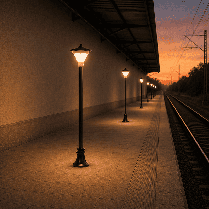 Farola andén LED ajustable 1 a 7 cm H0 LHM03-H0 MDT Models