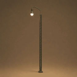 Farola de iluminación industrial  LHM804A1-H0 en escala H0 MDT Models fondo solido