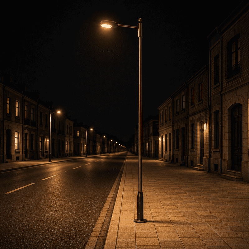 Farola LED de 2 a 12 cm H0 Steel Street Lamp 06-H0 MDT Models