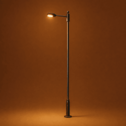 Farola LED recta individual ajustable 1-6 cm escala N MDT Models fondo solido