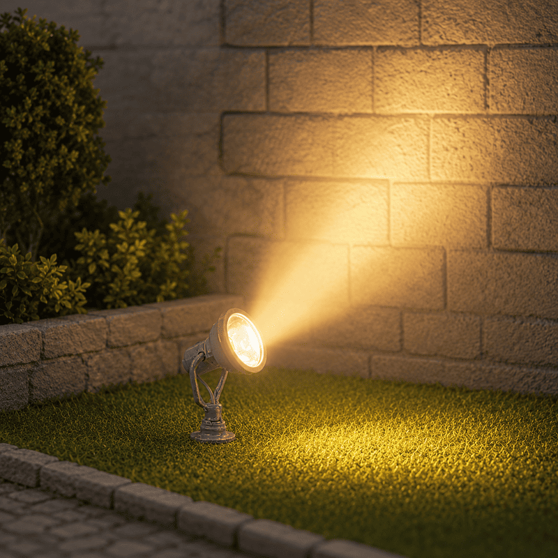 Foco proyector LED de 1 cm gris Lawn Lamp-11 H0 N MDT Models
