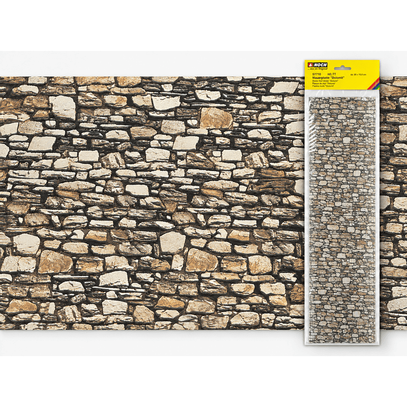 Lámina extra largo muro piedra dolomita H0 NOCH 57710