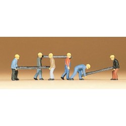 Obreros de via con travesaños 79034 PREISER Escala N