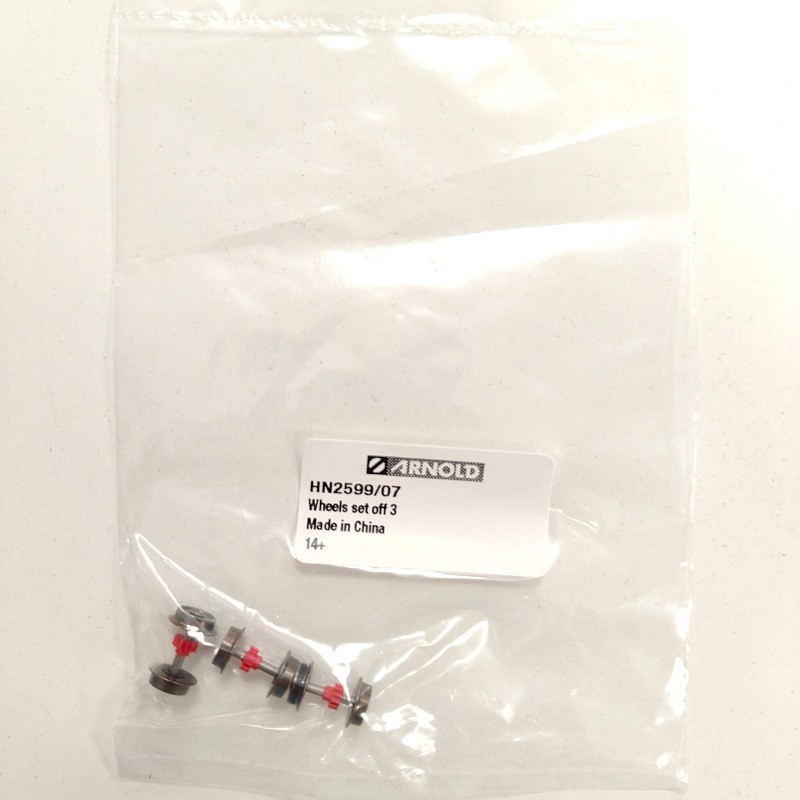Set de ejes con ruedas y piñon para las 316, 318 y 321 N de Arnold HN2599/07