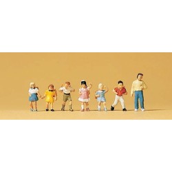 Niños con mochilas 79043 PREISER Escala N