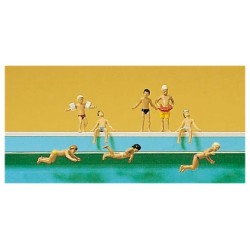 Niños en la piscina 79091 PREISER Escala N