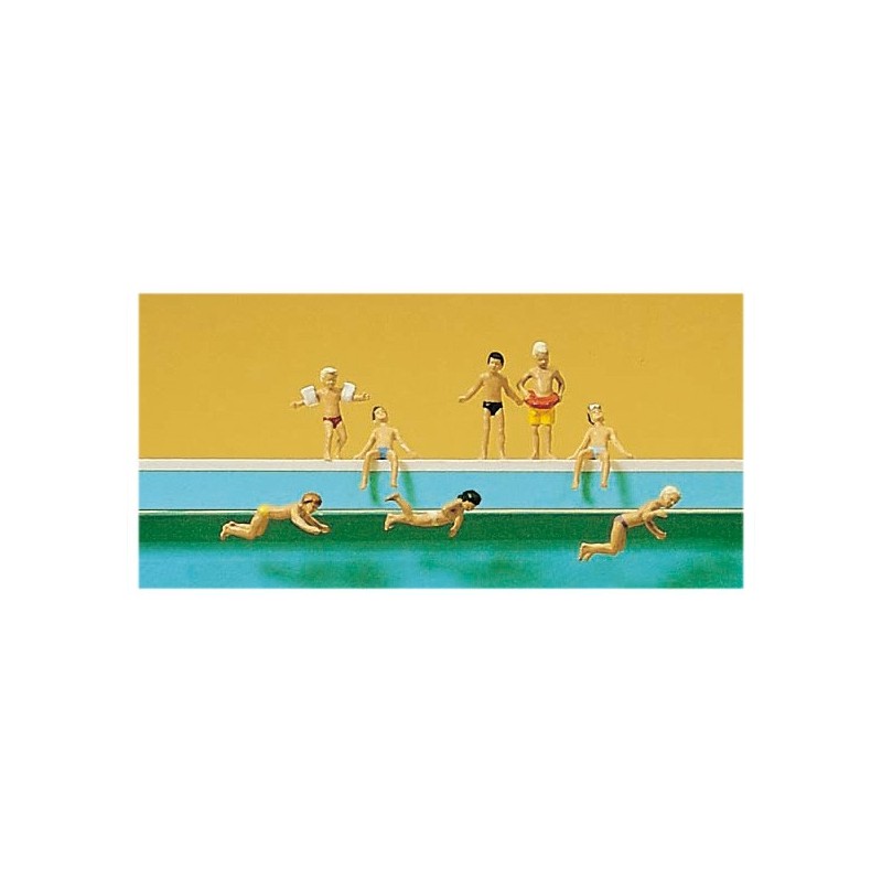 Niños en la piscina 79091 PREISER Escala N