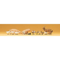 16 animalitos para la granja 79093 PREISER Escala N