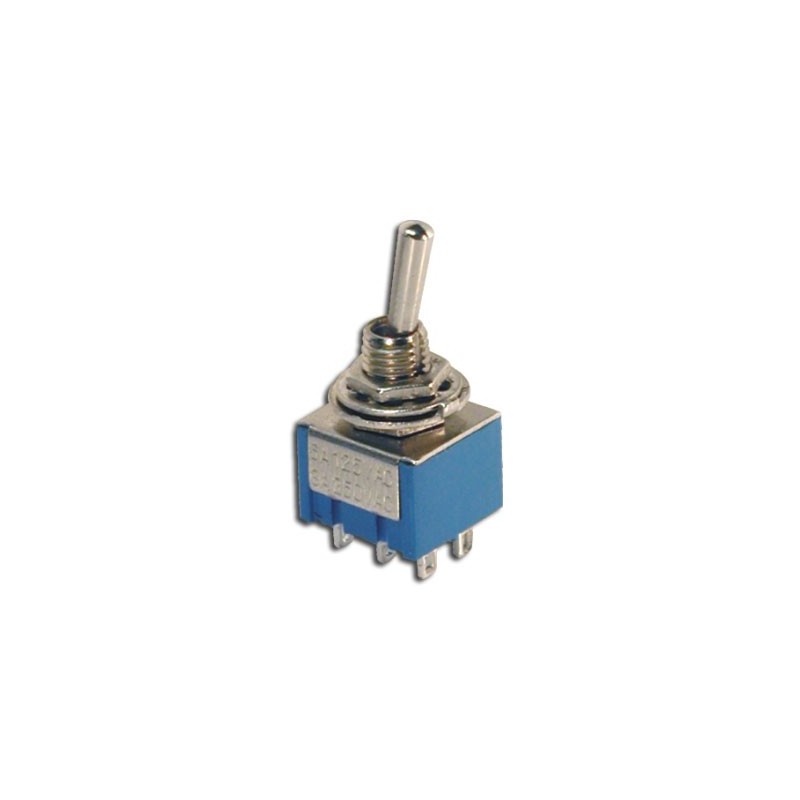 Mini interruptor 6 contactos TGL On/Off/On