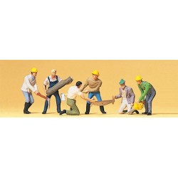 Trabajadores/leñadores 10042 PREISER Escala H0