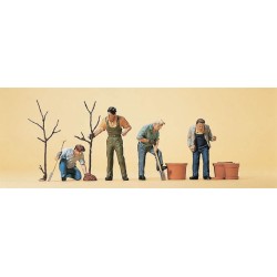 Jardineros con accesorios 10466 PREISER Escala H0