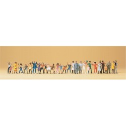 Pack 30 figuras para el parque de atracciones 14414 PREISER Escala H0