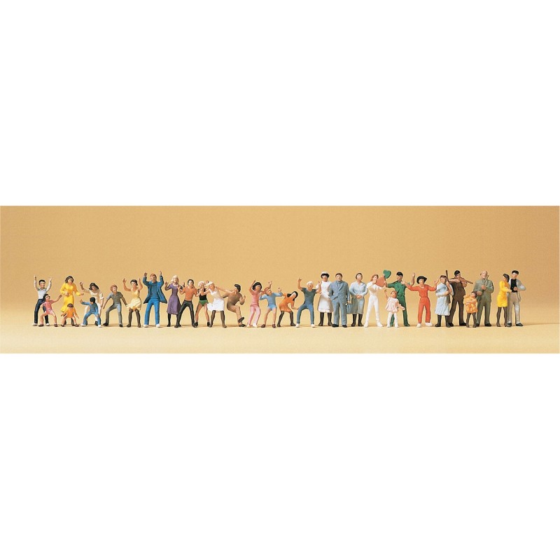 Pack 30 figuras para el parque de atracciones 14414 PREISER Escala H0