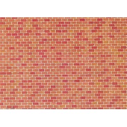 Placa muralla, Ladrillo 170608 FALLER Escala H0