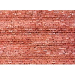 Placa muralla, Arenisca, roja 170613 FALLER Escala H0