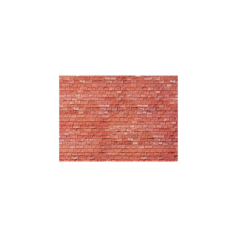 Placa muralla, Arenisca, roja 170613 FALLER Escala H0
