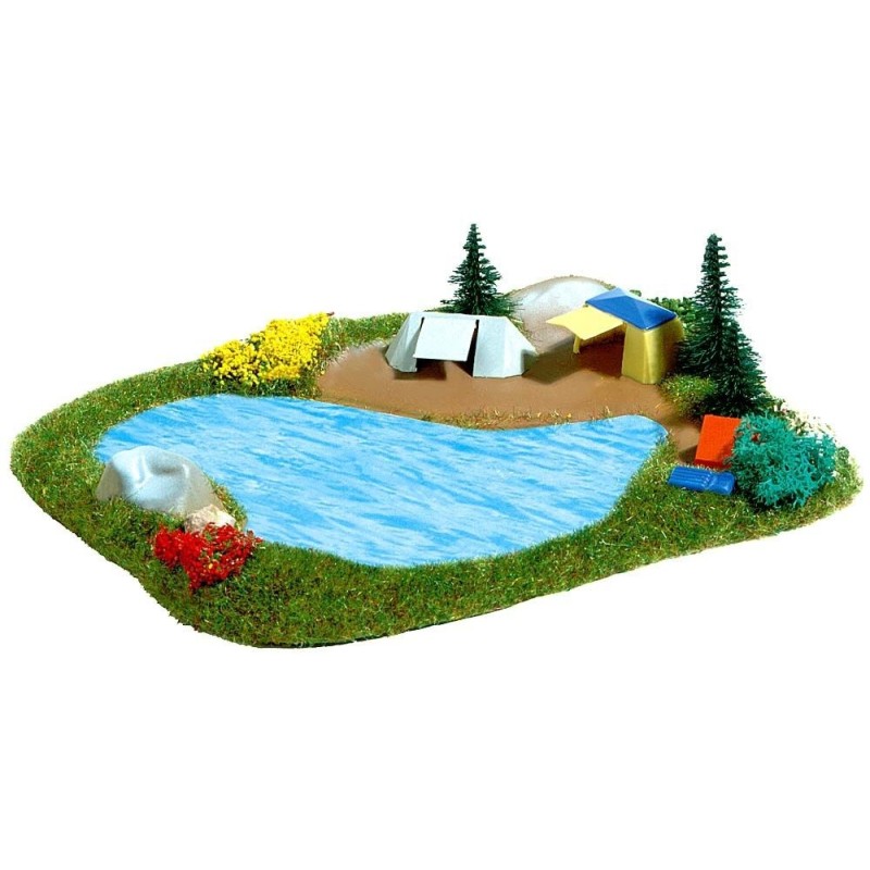 Lago con camping 8052 Busch Escala N