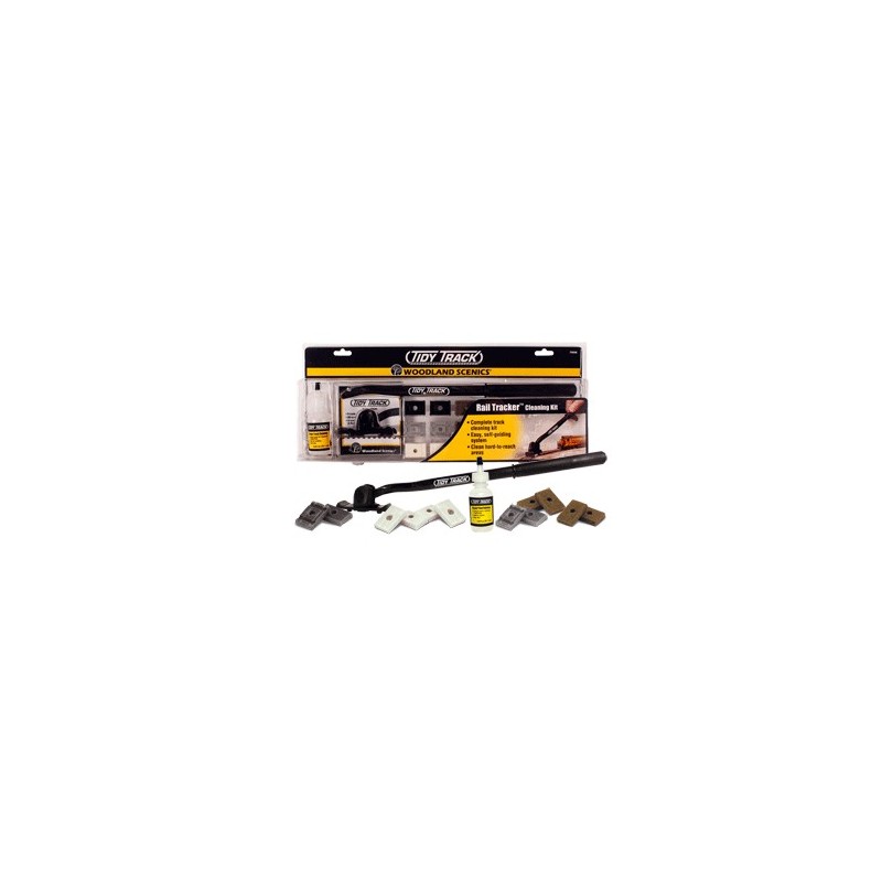 Kit limpiavias Tidy Track para Escala N y H0 Woodland Scenic WDTT4550