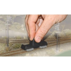 Kit limpiavias Tidy Track para Escala N y H0 Woodland Scenic WDTT4550