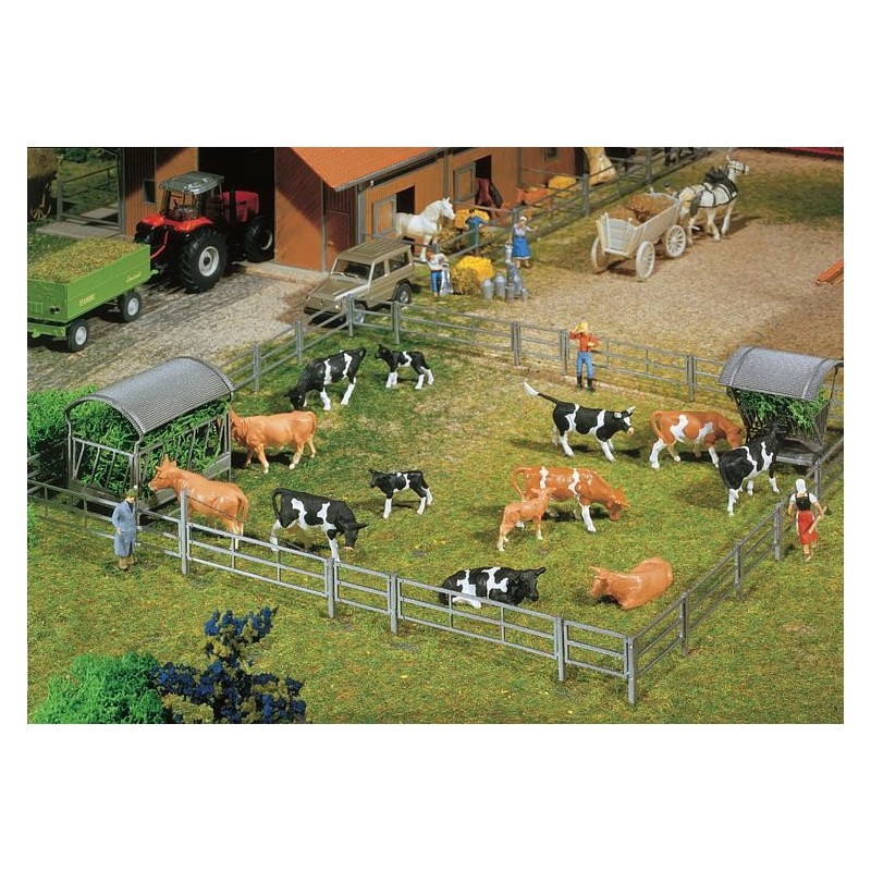 Sistema de vallas para cercados al aire libre, 2000 mm (2 x 1000 mm) 180434 Faller Escala H0