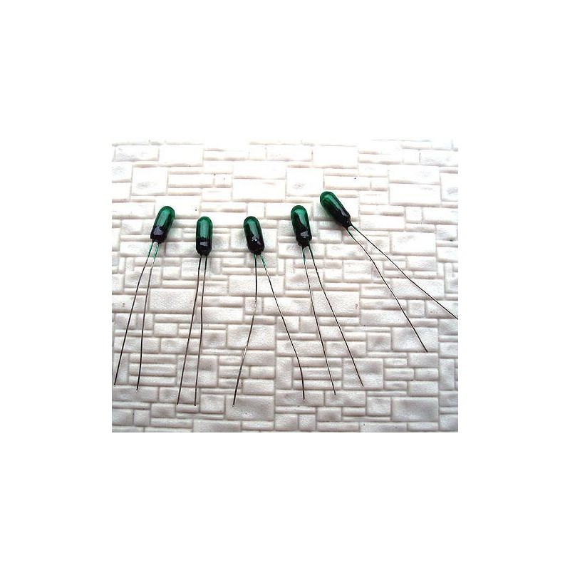 Conjunto 5 bombillas 12V verdes R47 MDT Models