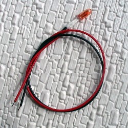 Micro bombilla NARANJA con cable  para 12-18V MB04 MDT