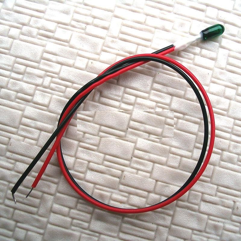 Micro bombilla VERDE con cable para 12-18V MB05 MDT Models