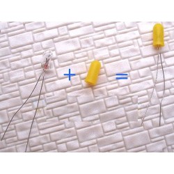 Lote 10x fundas para hacer bombillas amarillas