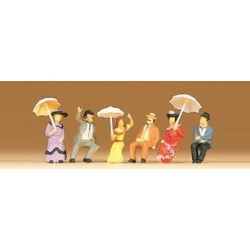 Personas sentadas epoca del 1900 12136 PREISER Escala H0