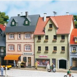 2 edificios: verduleria y farmacia 12345 Auhagen Escala H0