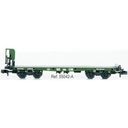Plataforma SE de CM de bogies con teleros y con garita 55042A IBERTREN Escala N