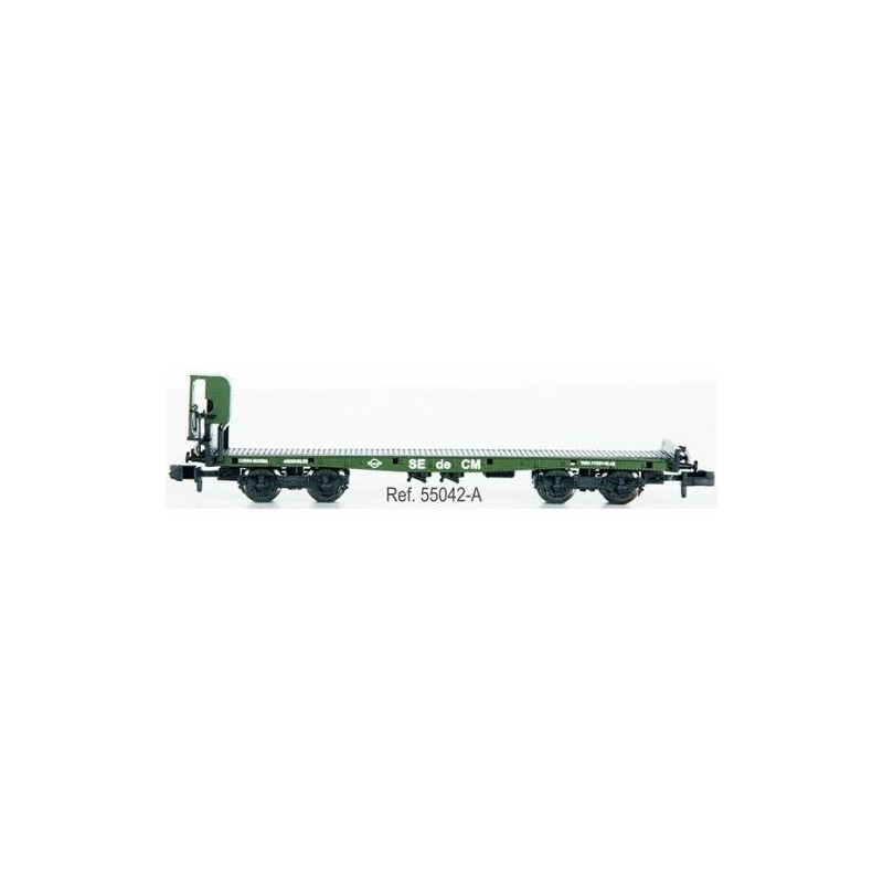 Plataforma SE de CM de bogies con teleros y con garita 55042A IBERTREN Escala N